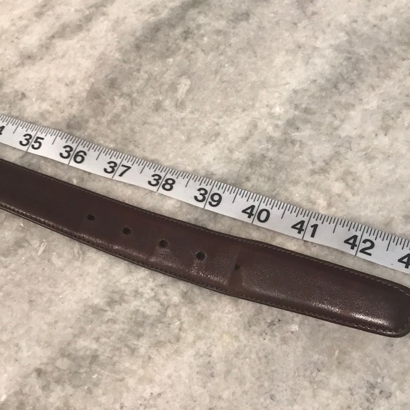 Trafalgar Leather Brown Belt Mens Size 38 Made in USA Classic - Picture 3 of 7